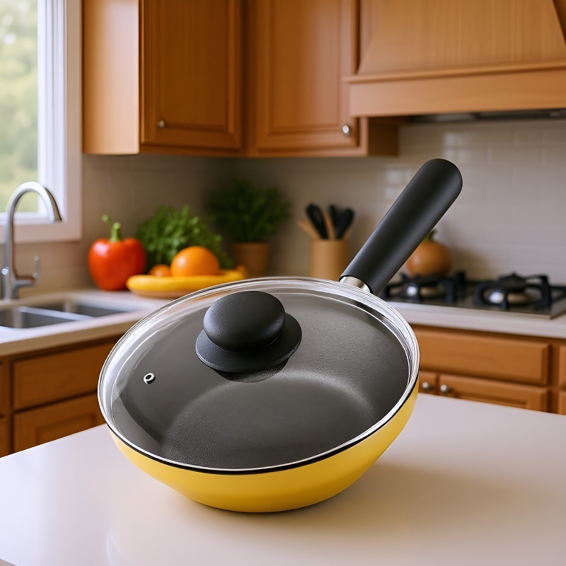 Juego de sartén antiadherente y estufa de gas para una persona