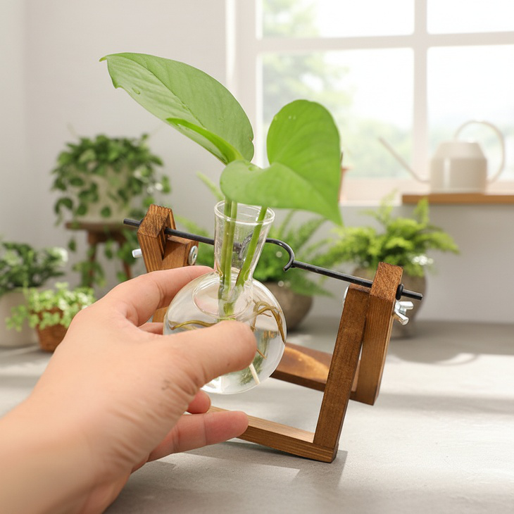 Vase moderne pour fleurs séchées en décoration