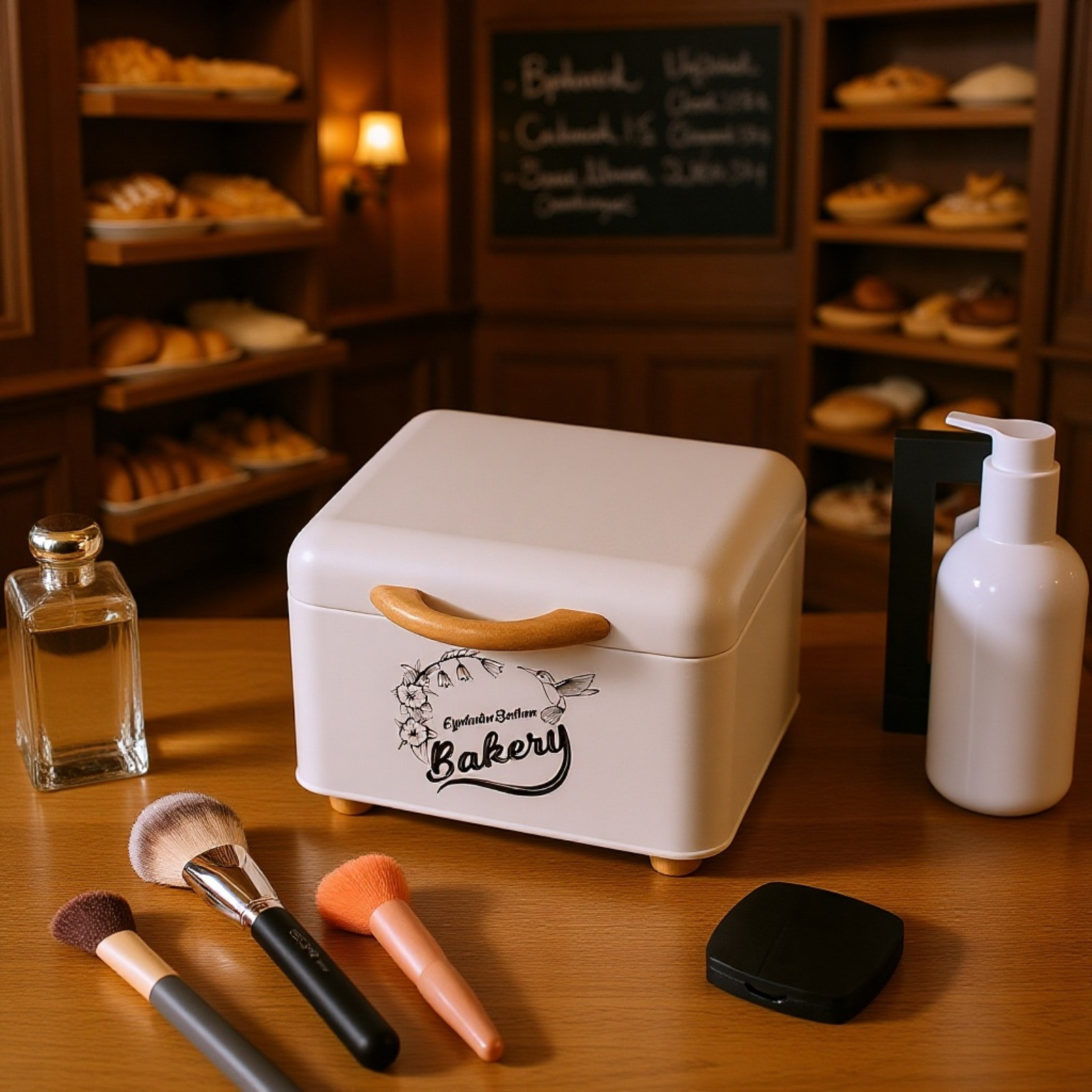 小型イヤホン収納ケース レトロ風アイアン薬箱 