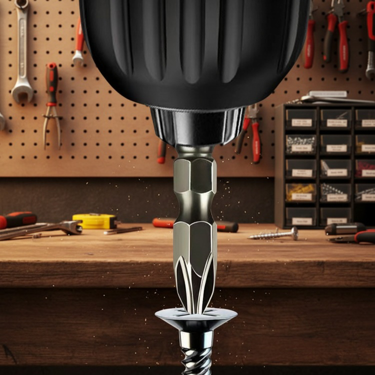 High strength double section tungsten steel small head screwdriver head