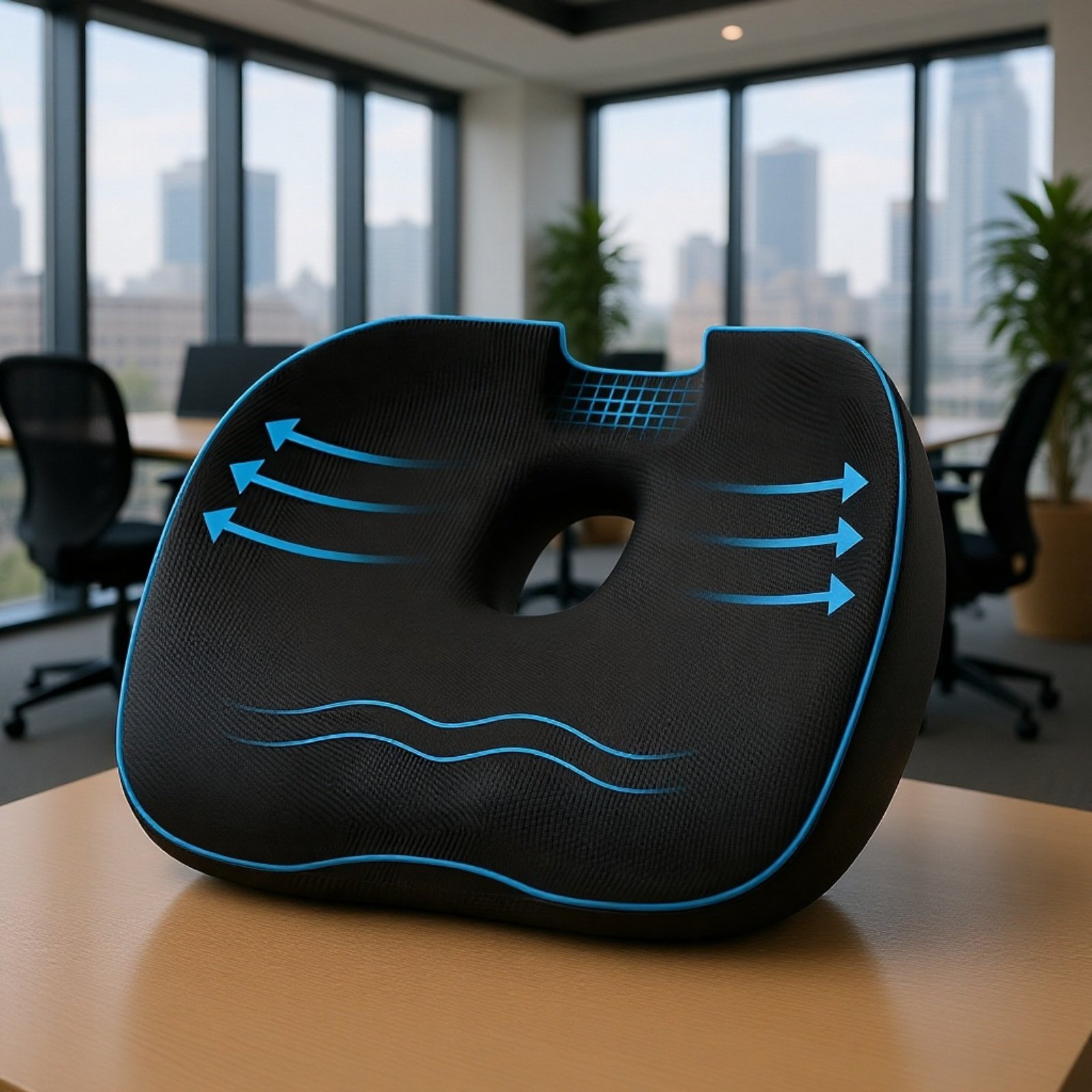 Ergonomisches Memory-Schaum Sitzkissen für Büro