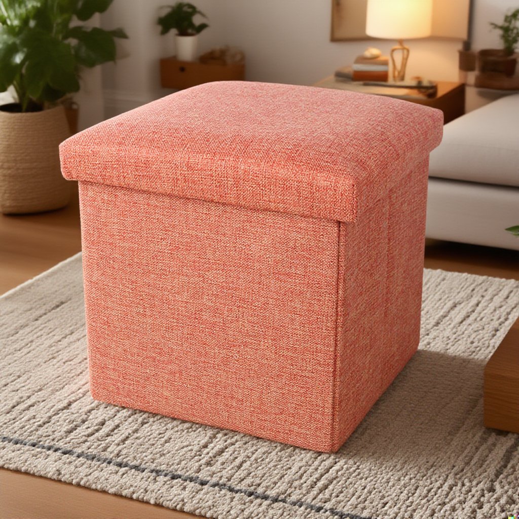 おしゃれな収納スツールの使用例