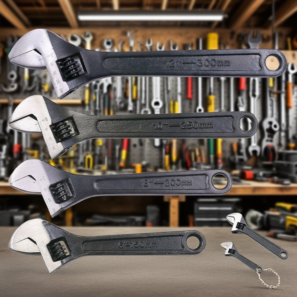 Full steel large opening quick adjustable wrench