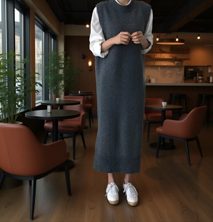 니트 원피스 가을 겨울 데일리룩