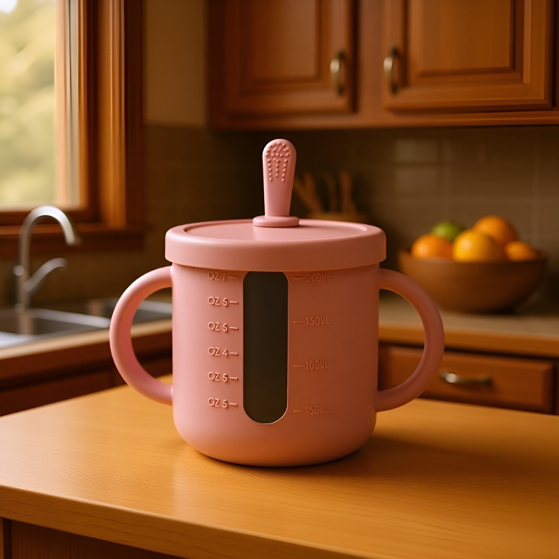 Transparent Silicone Mug Mug Food Grade Outdoor Silicone Transparent