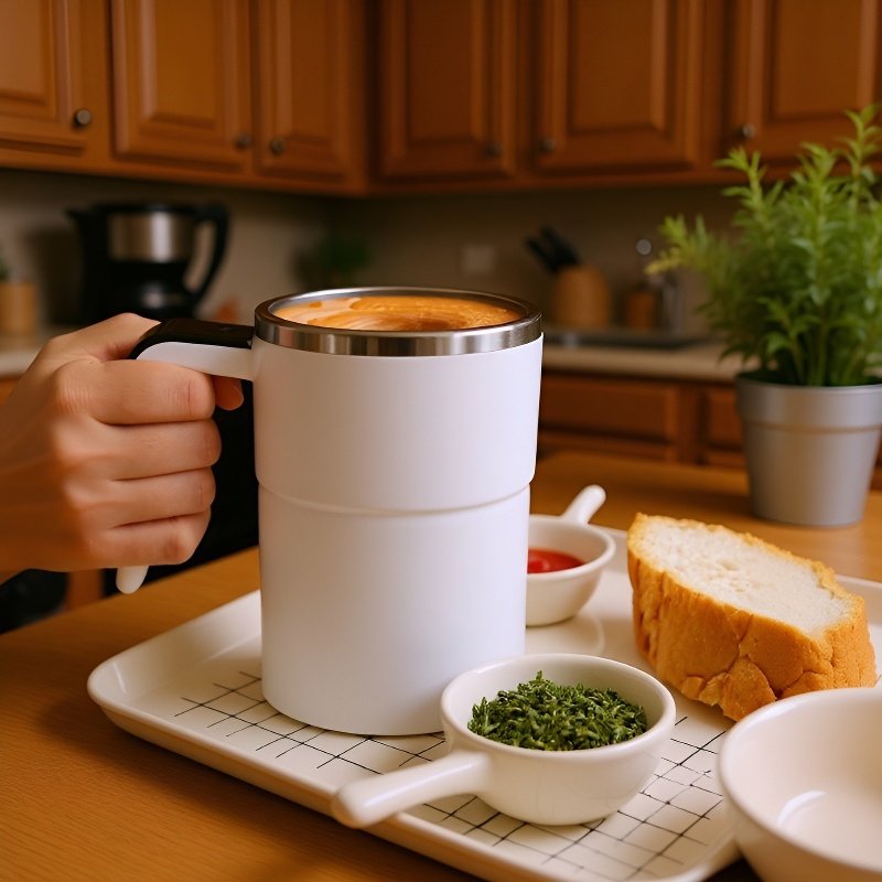 ถ้วยคนอัตโนมัติแบบแม่เหล็กตรวจจับอุณหภูมิอัจฉริยะ