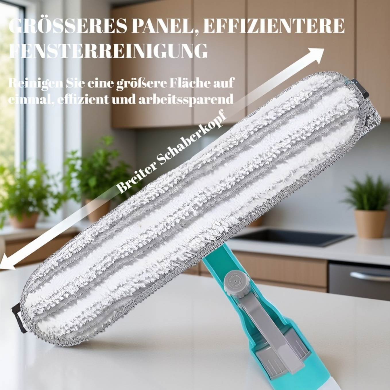 Streifenfreie Fenster dank Abziehleiste