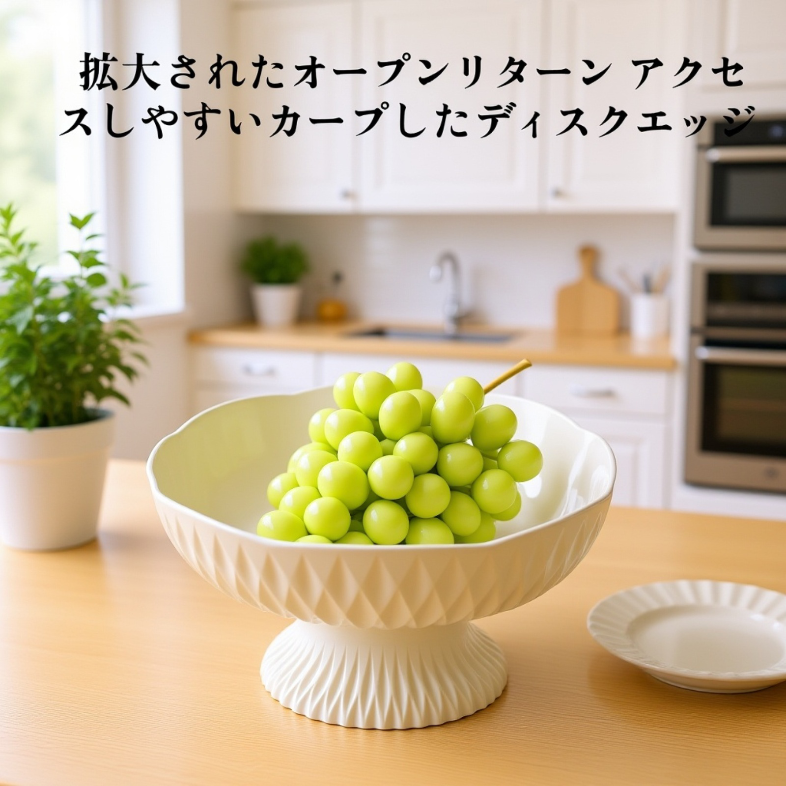 リビング用コーヒーテーブルフルーツプレート 高脚水切りトレー ドライフルーツ皿