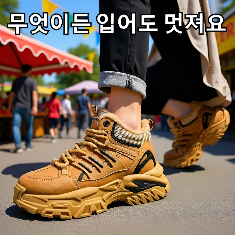 남성 겨울 방한 아웃도어 워커 미끄럼 방지 작업화