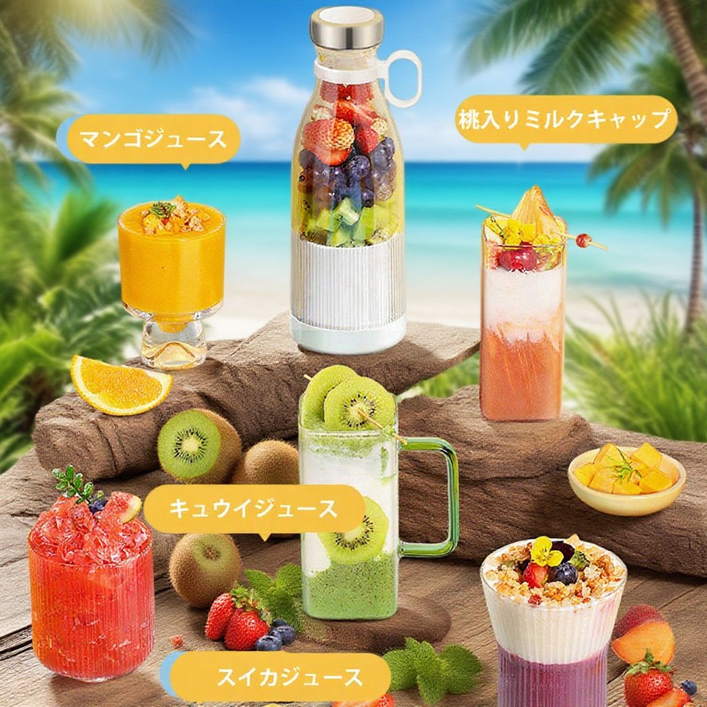 ポータブル家庭用ジューサー