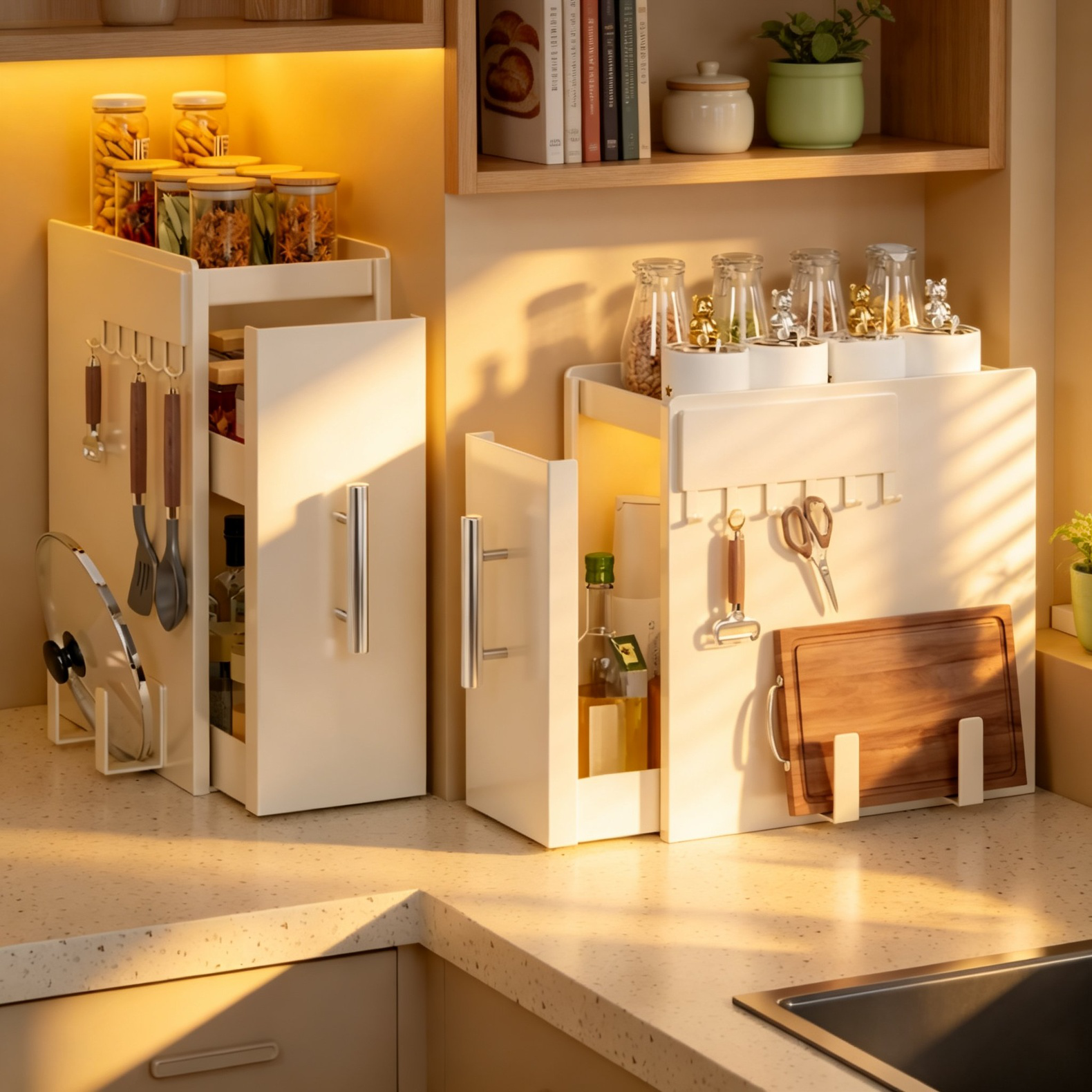 Organizador de especias de hierro para cocina