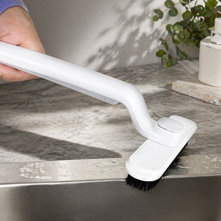 360° rotating toilet brush with long handle