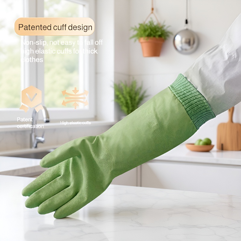 Women's Thickened Waterproof Dishwashing Gloves