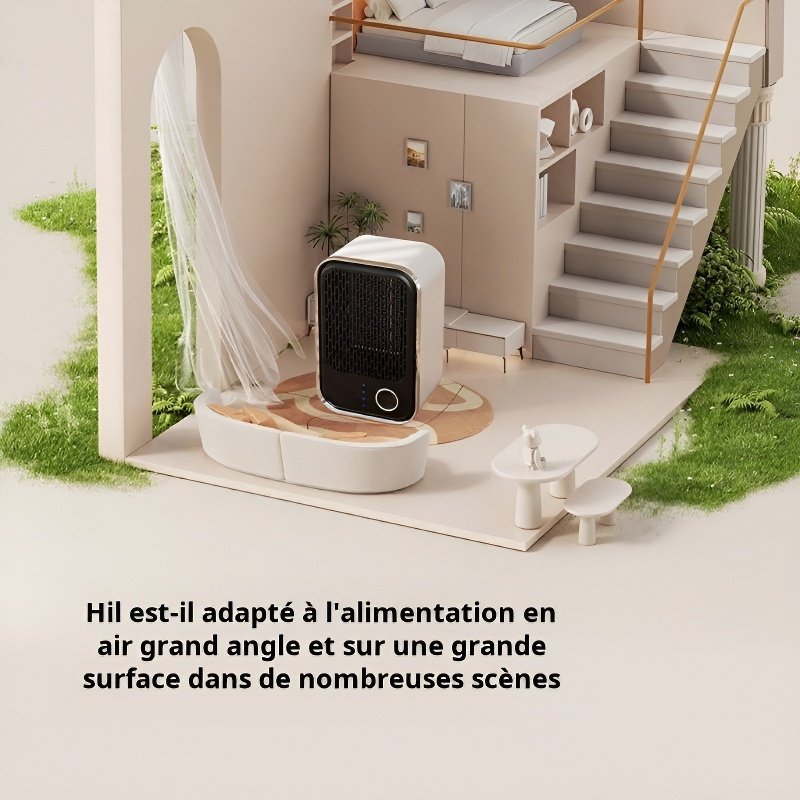 Appareil de chauffage PTC de bureau à télécommande,⭐ chauffage rapide, grande puissance pour l’hiver