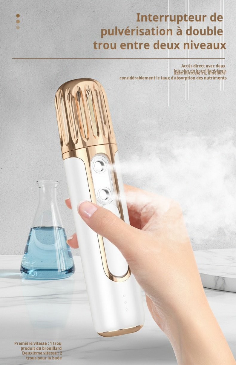 Zoom sur les deux jets nano du compteur d'hydratation