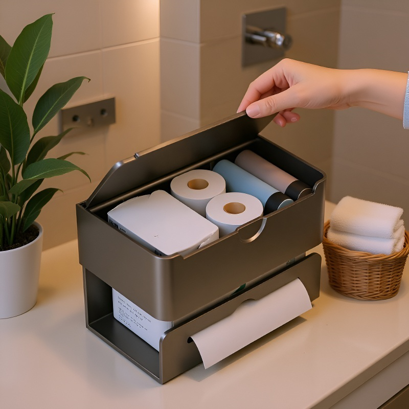 가정용 방수 벽걸이 티슈케이스 전체 모습