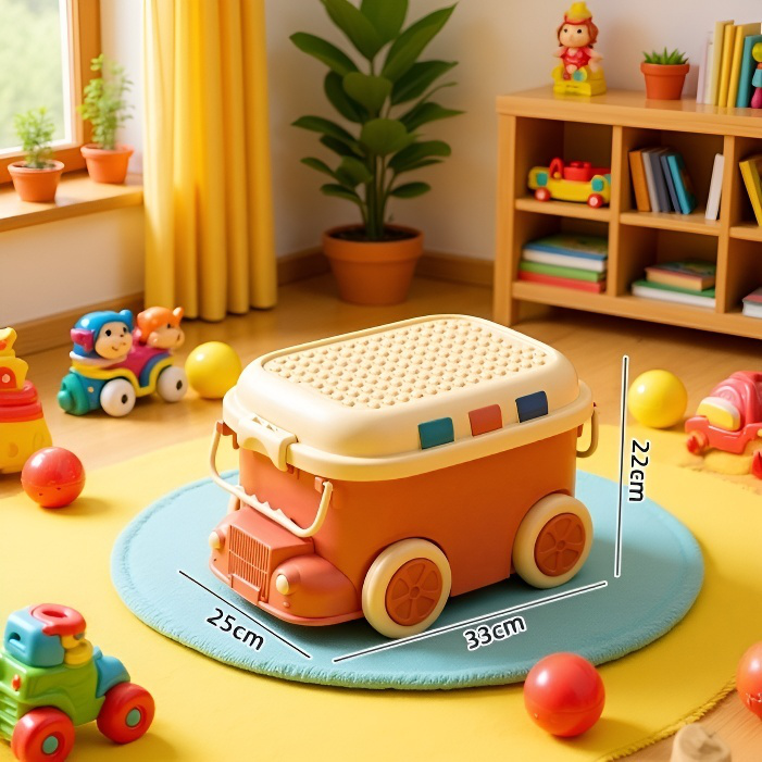 Niedliche Lokomotive Spielzeug-Aufbewahrungsbox