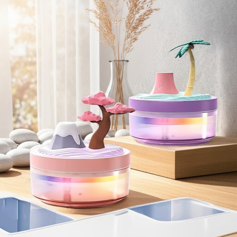 Lampe d'ambiance humidificateur USB portable et compact pour la maison