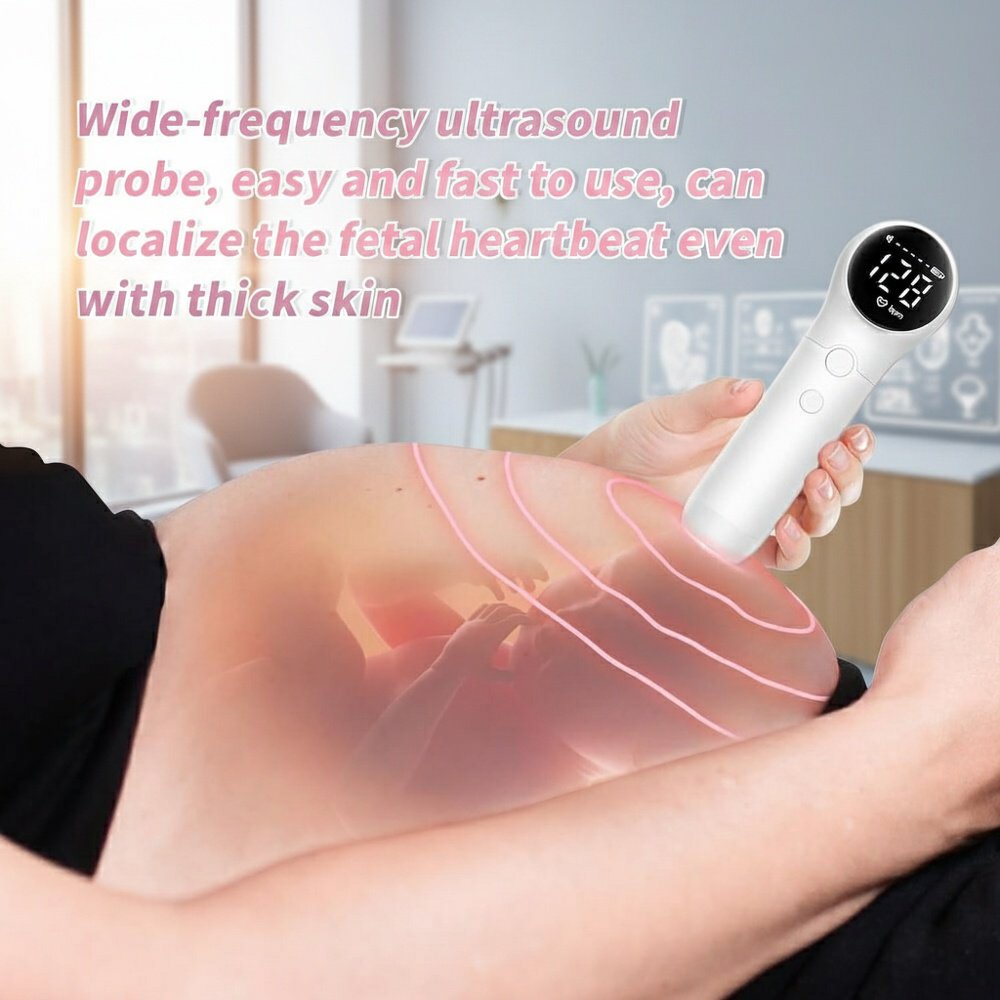 Home fetal heart rate monitoring device for pregnant women.