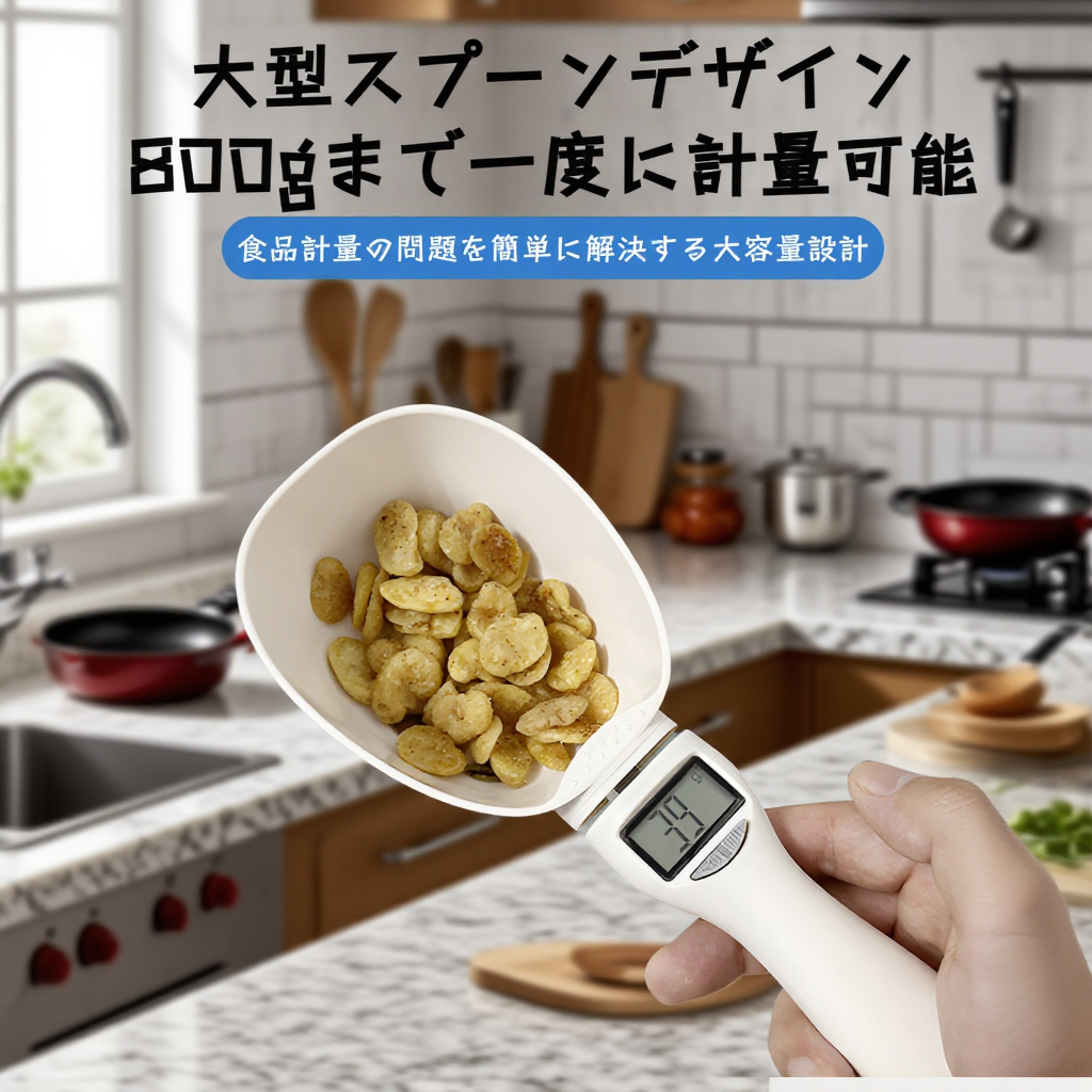 ペットフードを正確に計量するスプーン