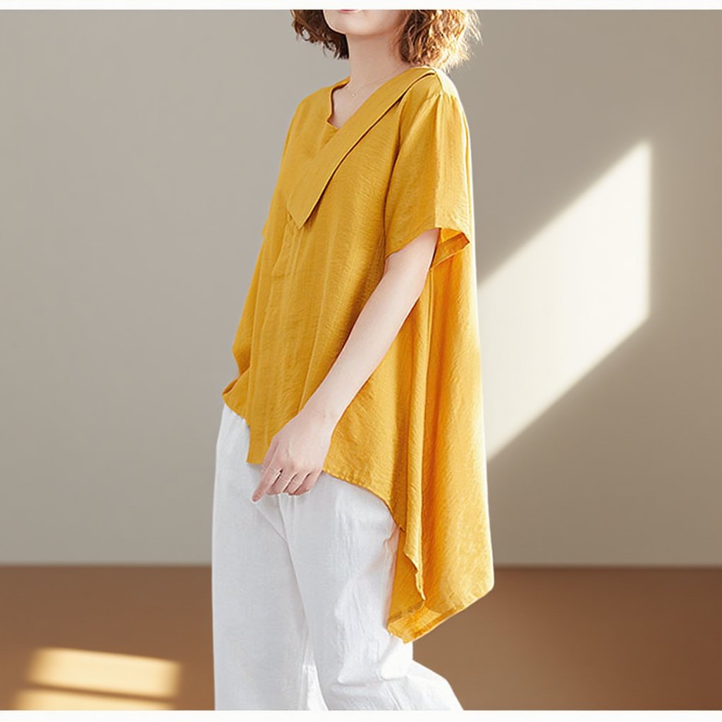 カジュアルコーデに合わせたヘムシャツ