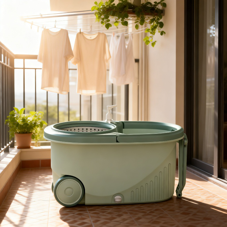 Carro multifuncional de fregona doméstica resistente a la corrosión