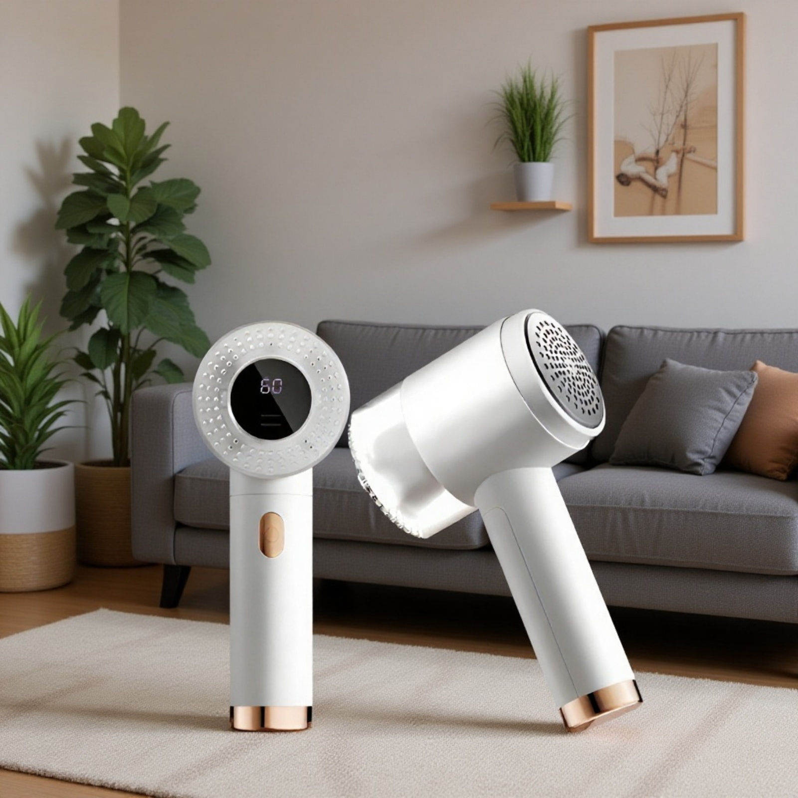 Quitapelusas eléctrico de 3 velocidades, 6 cuchillas, recargable por Type-C