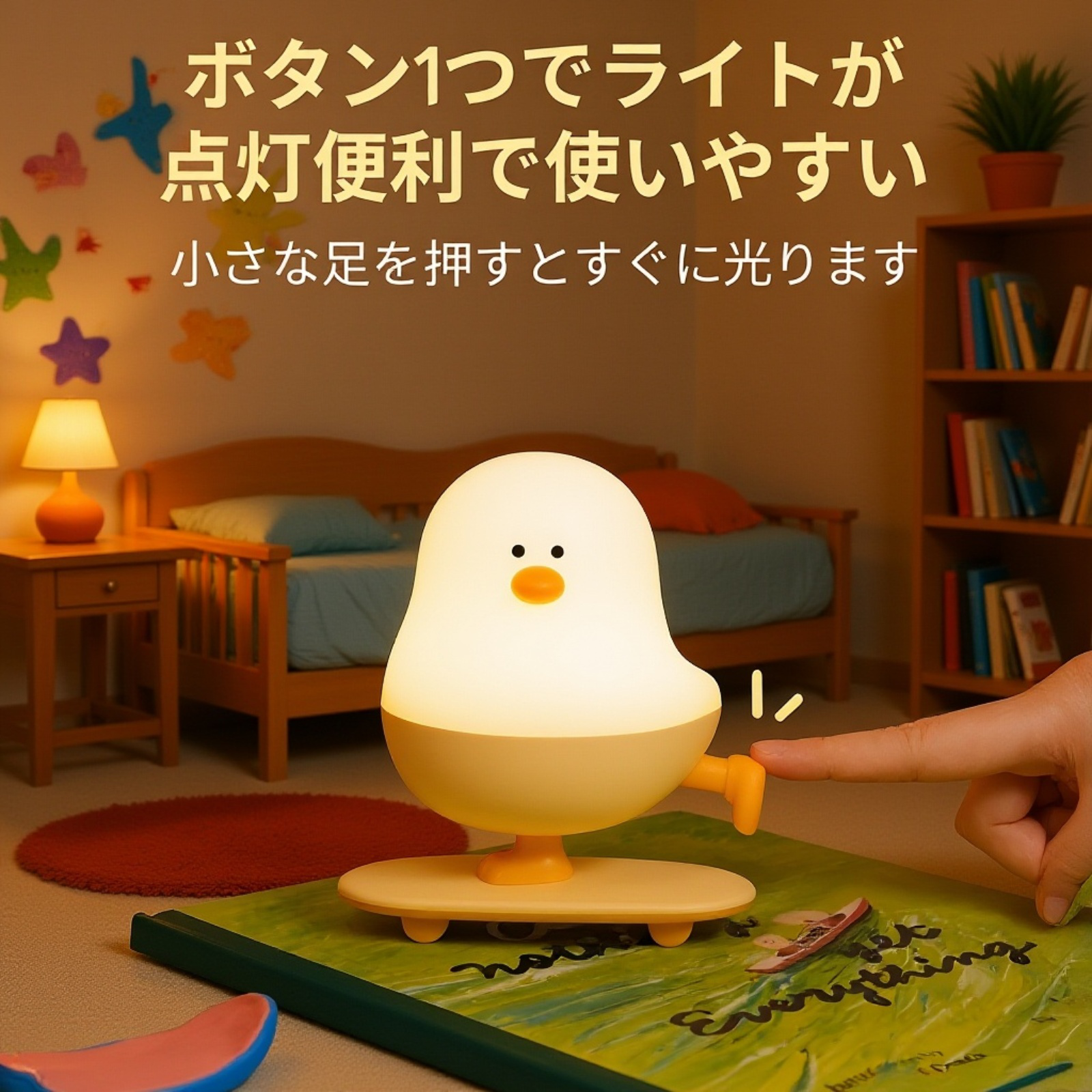 子供部屋のインテリアにぴったりな鶏ナイトライト