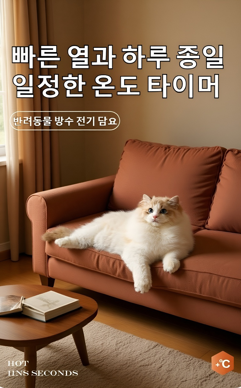 누전 방지 안전장치가 내장된 전기담요 사진