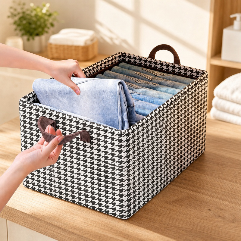 Versatile storage container for living room essentials