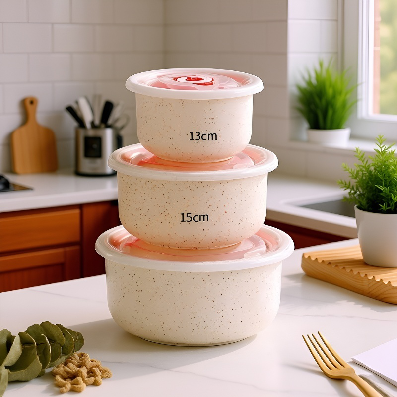 スタイリッシュな麦わら食品保存容器のデザイン