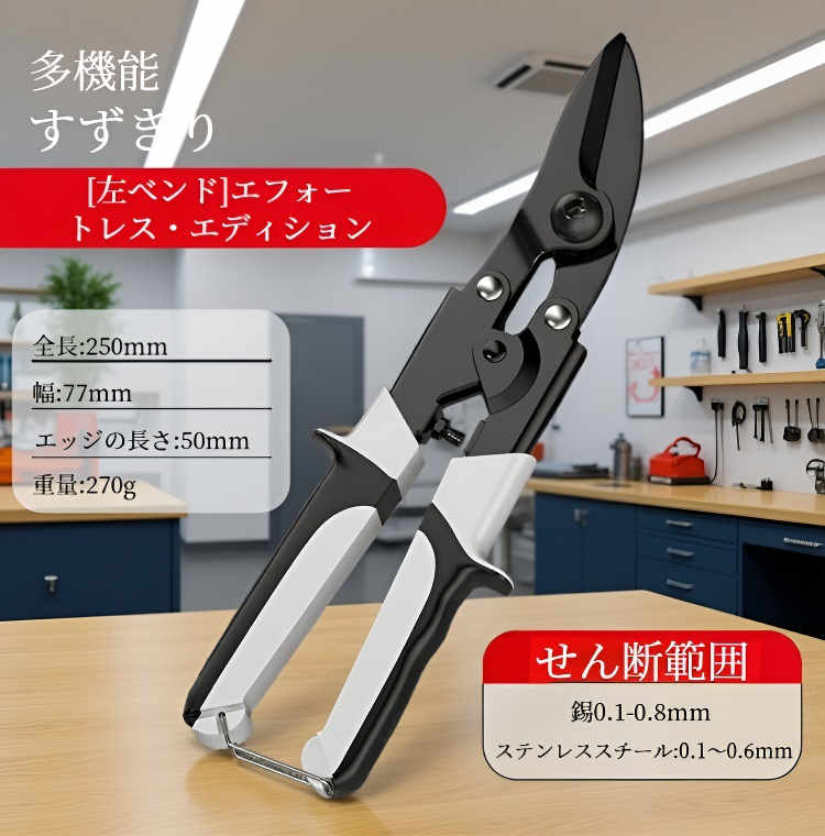 多機能シザーの安全ロック機能