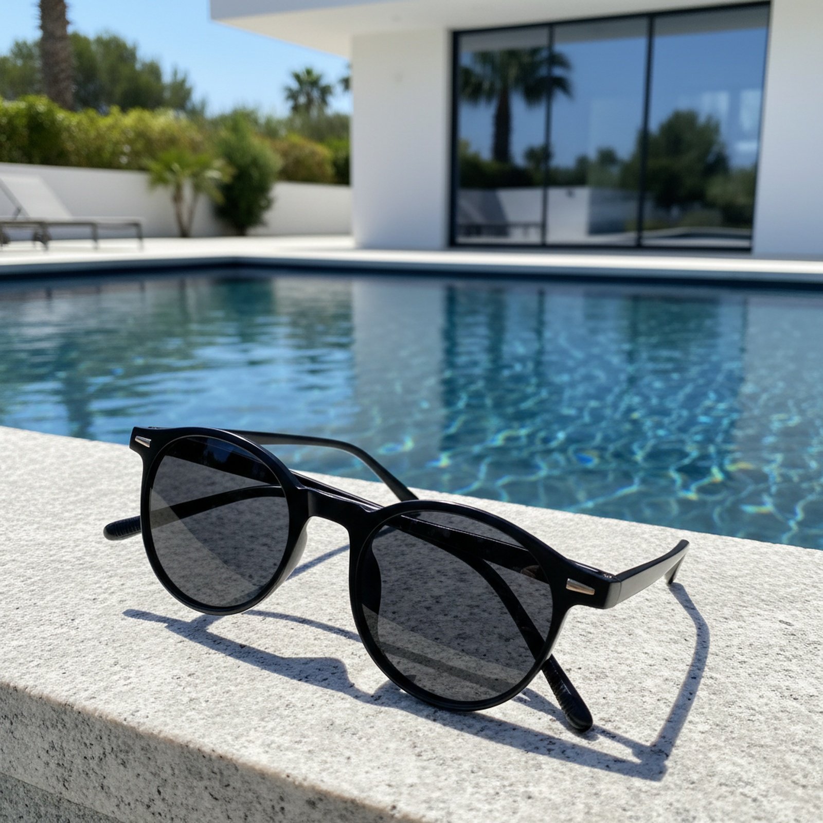 Gafas de sol de marco pequeño redondo para conducir, protección UV, unisex