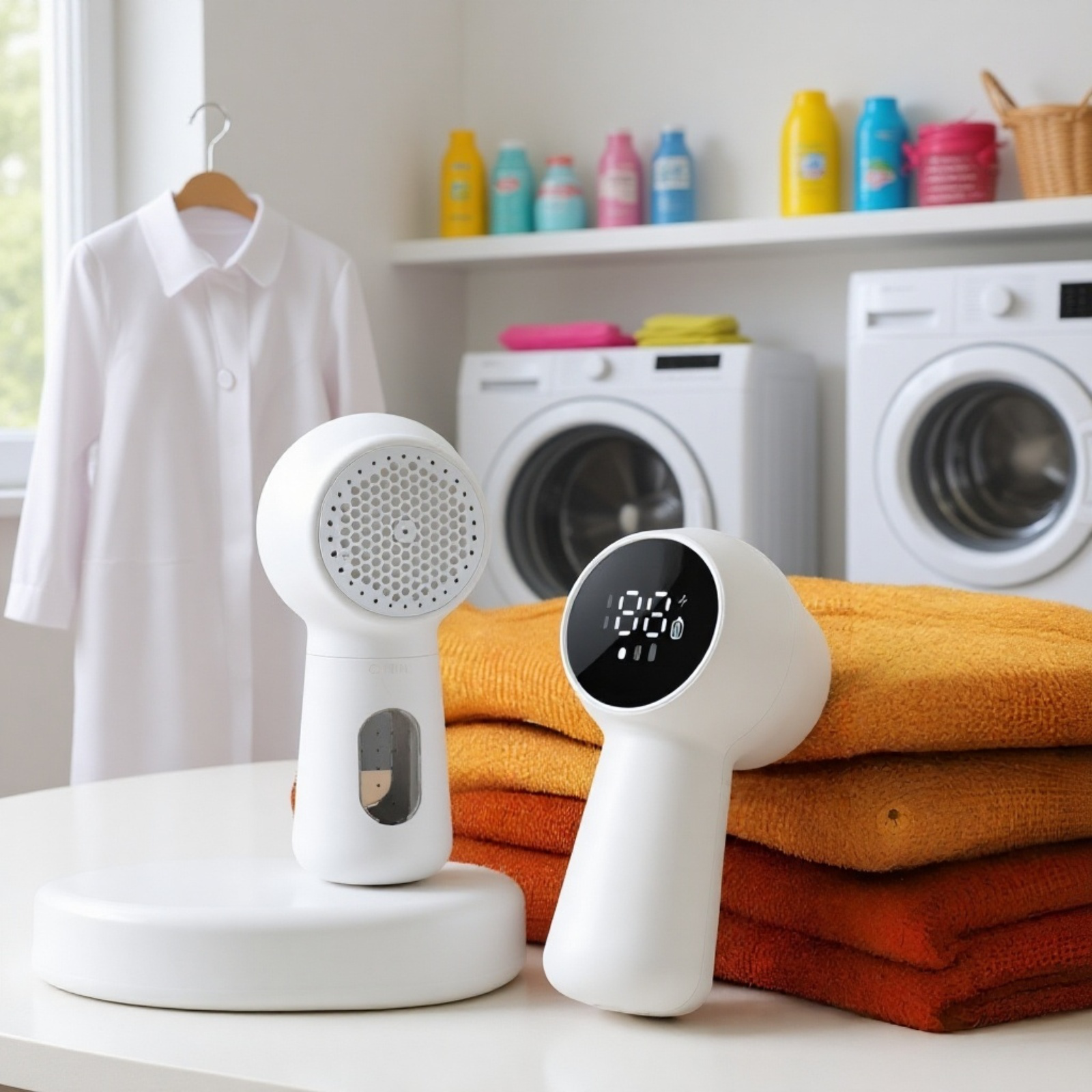 Quitapelusas eléctrico con pantalla LED, 6 cuchillas de alta eficiencia, diseño portátil