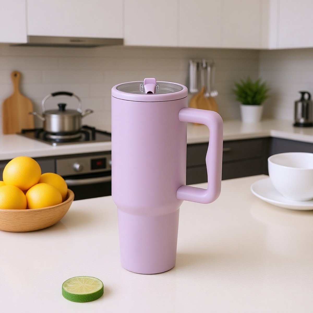 エコ素材採用の魔法瓶ロゴ