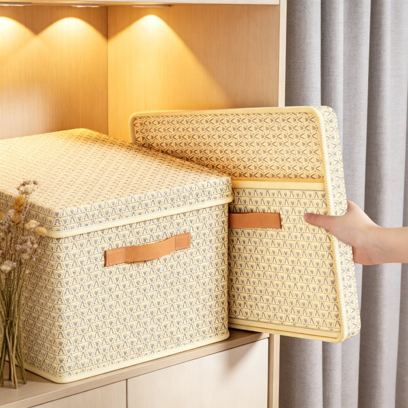 PP Folding Storage Box with Lid for Pants and Quilts