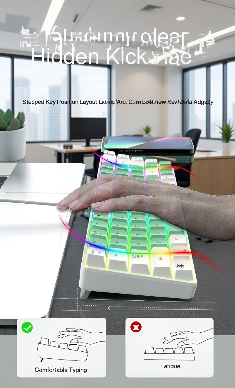 Durable wired keyboard with vibrant keys
