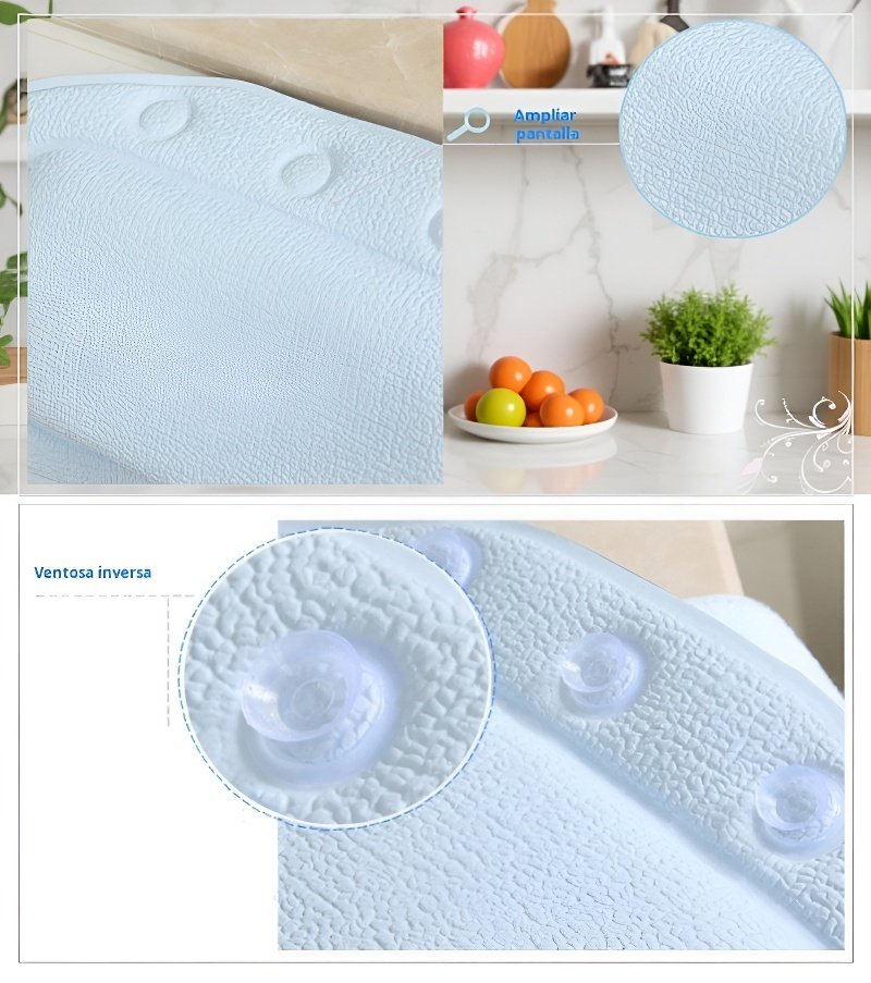 Soporte de cuello y cabeza con almohada de bañera