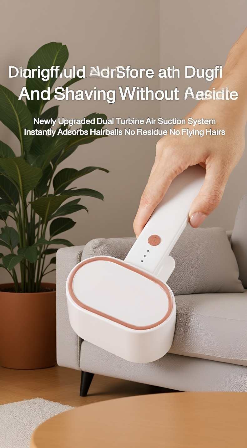 Close-up of Double-Sided Fabric Shaver dual blades