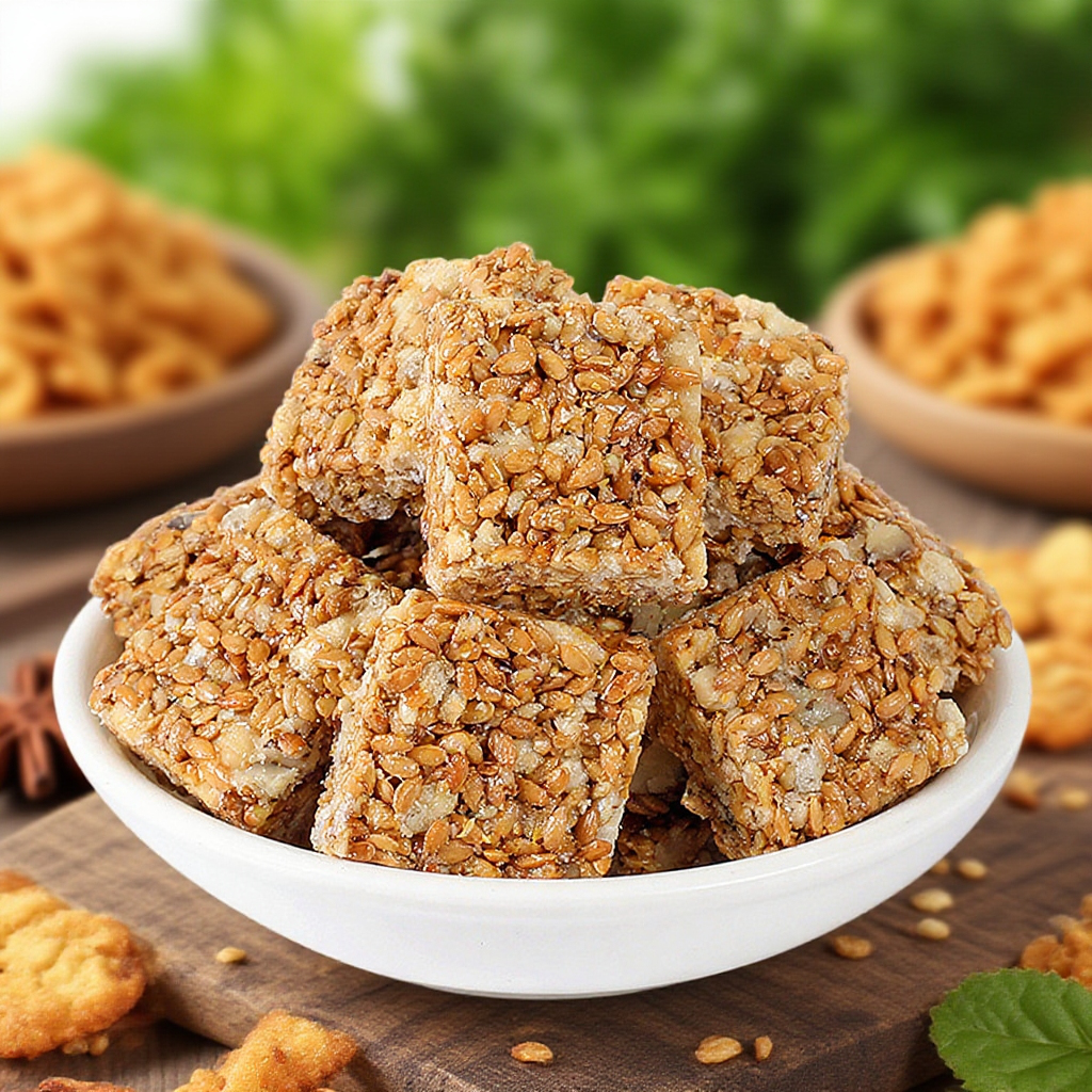 무설탕 땅콩 깨 린넨씨드 호두까기 과자