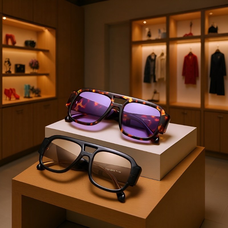 Retro Square Sunglasses for Men and Women – Unique Korean Trendy Eyewear