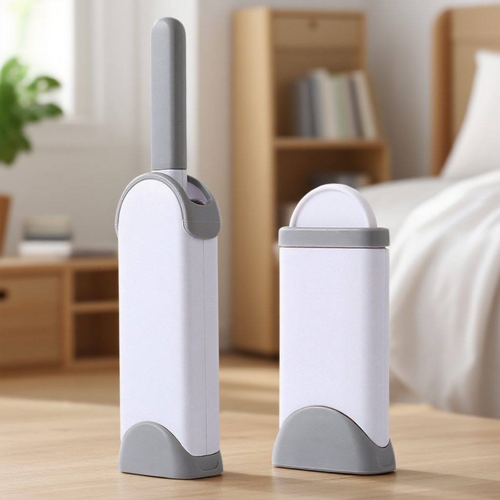 糸くず取りブラシローラー 静電気除去ブラシ衣類ステッカー 衣類ホコリ取りローラー粘着ブラシ