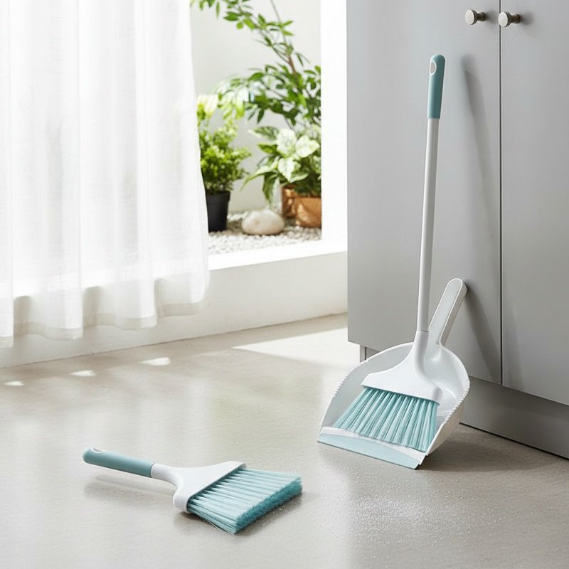 Mini Home Desk Cleaning Broom and Dustpan Set