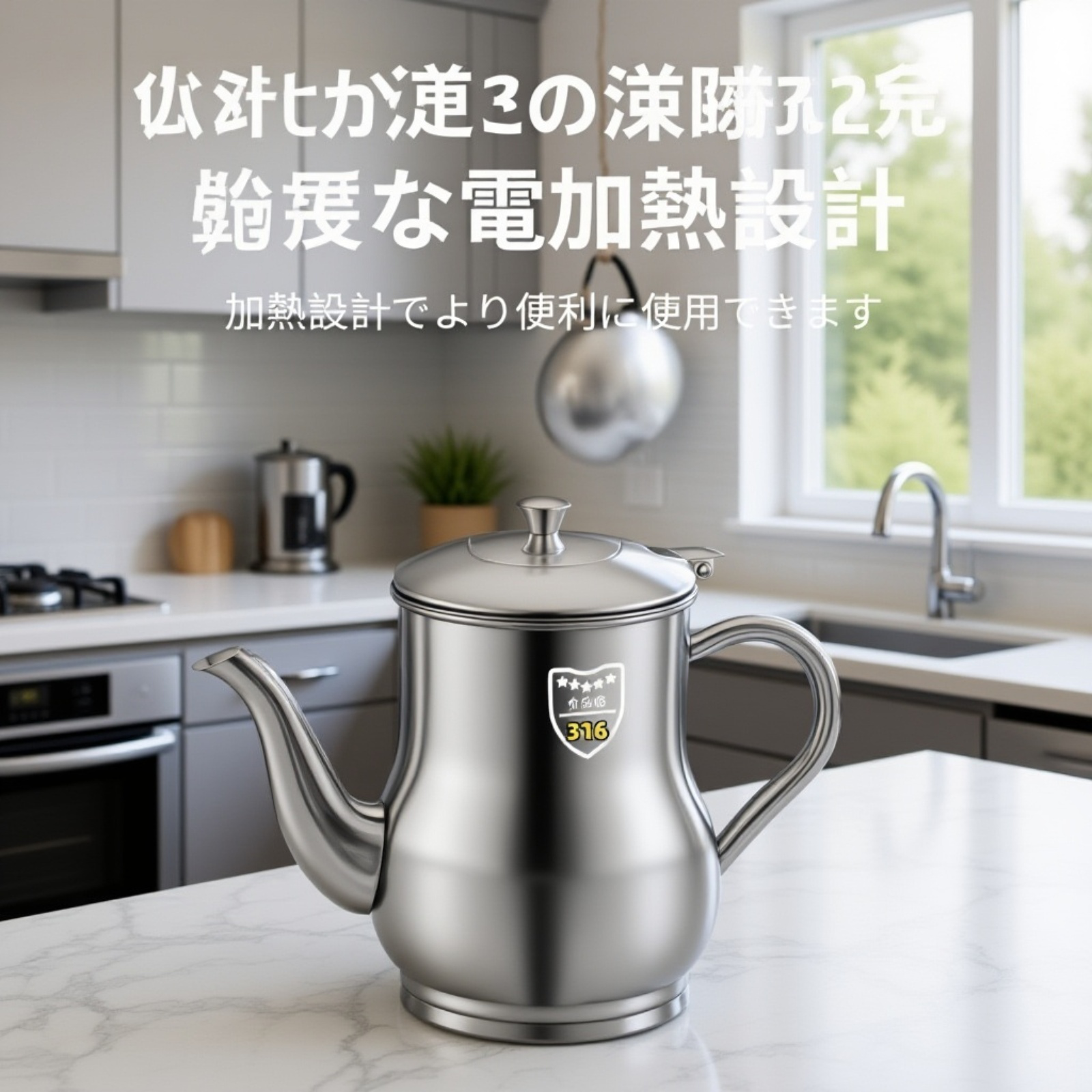 耐久性抜群316ステンレス製油保存ポット