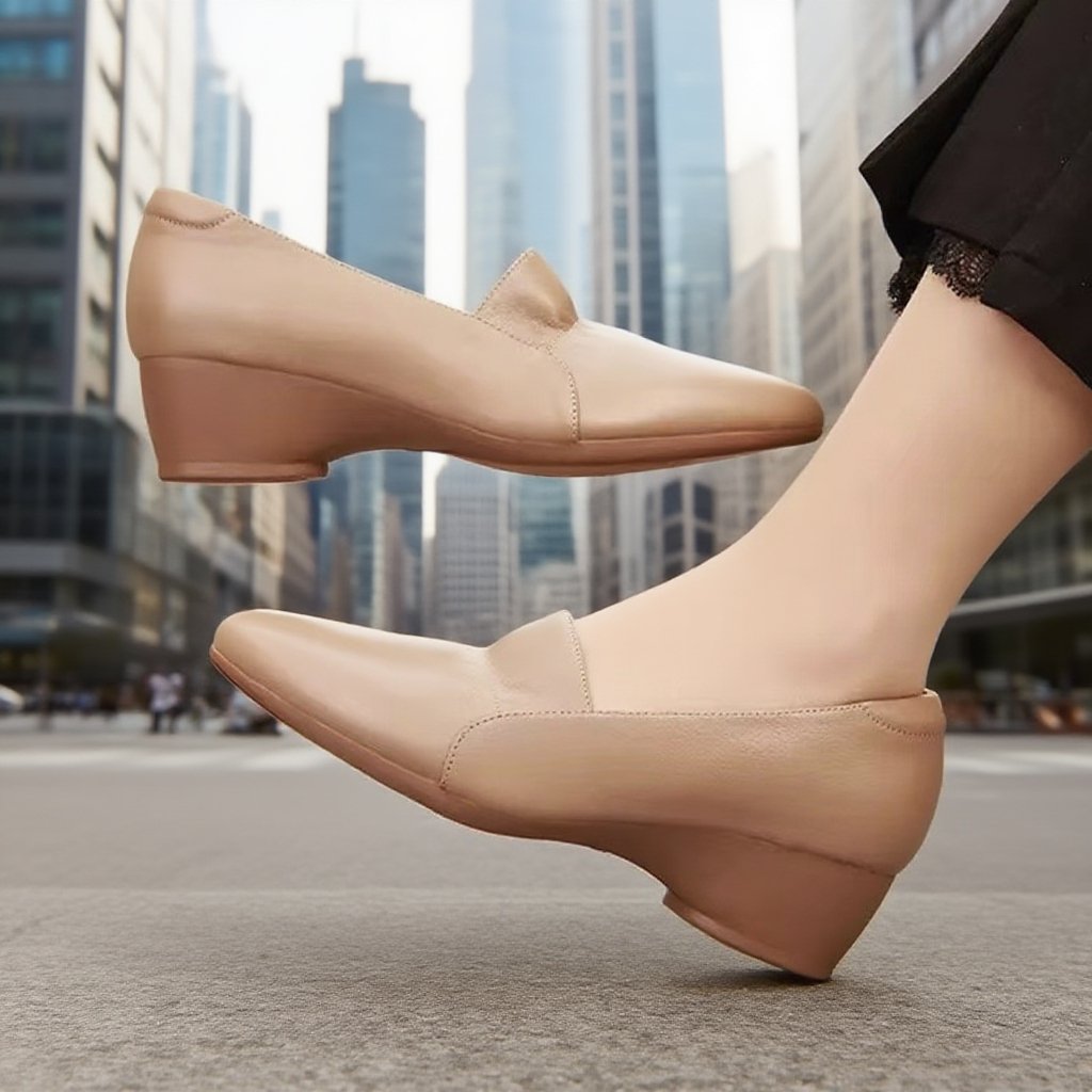 أحذية جلدية لينة الوحيد