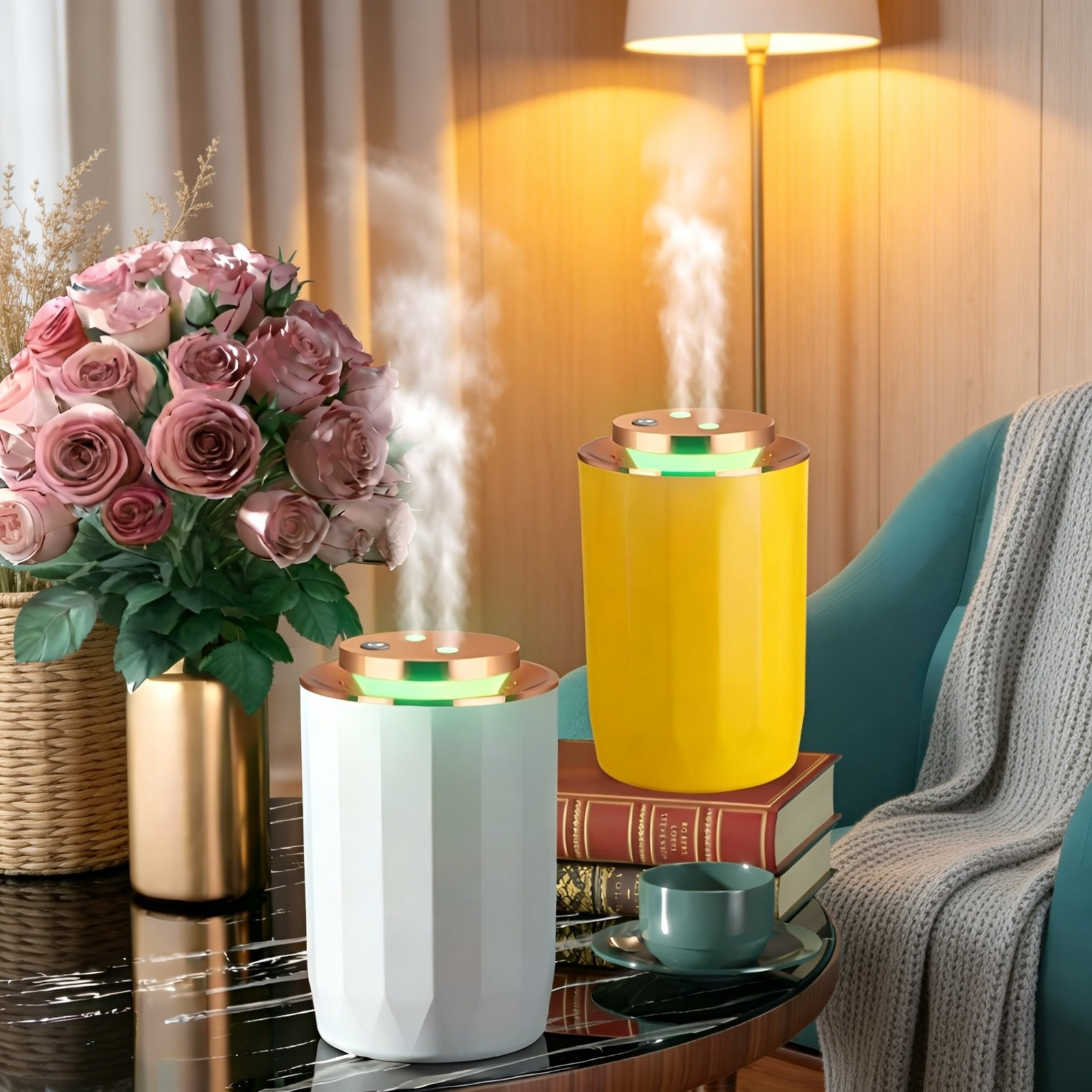 Humidifier combining aroma diffuser and air purifier