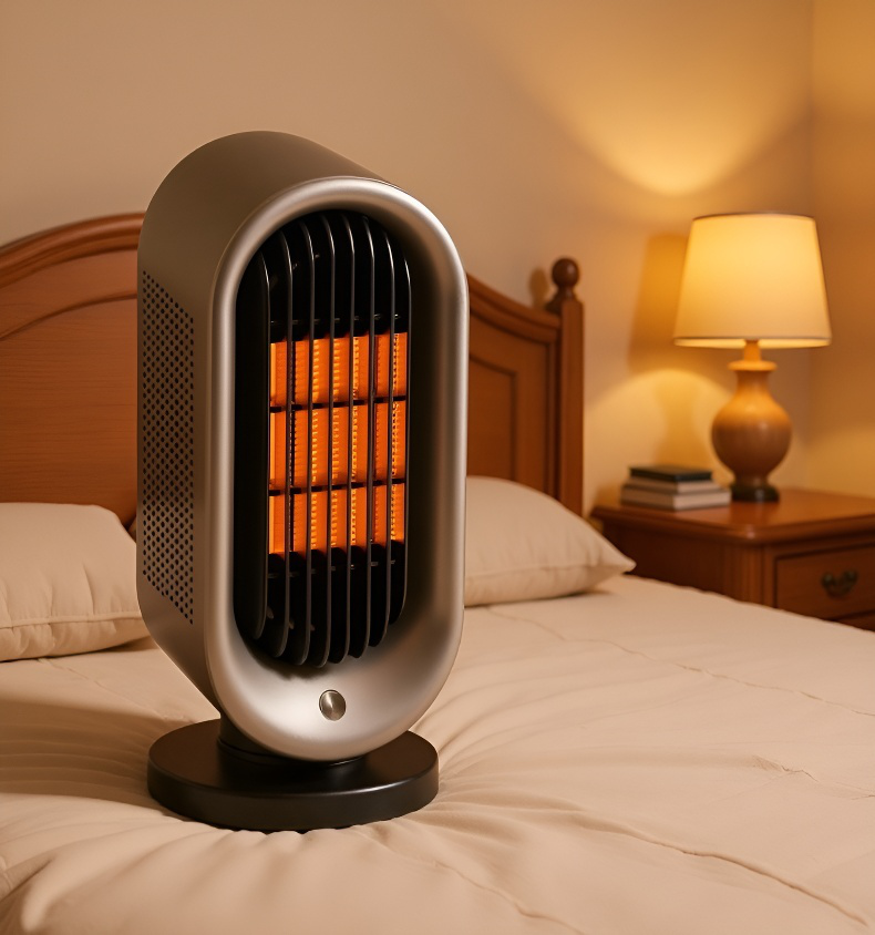 Detalle de controles del calefactor de bajo consumo