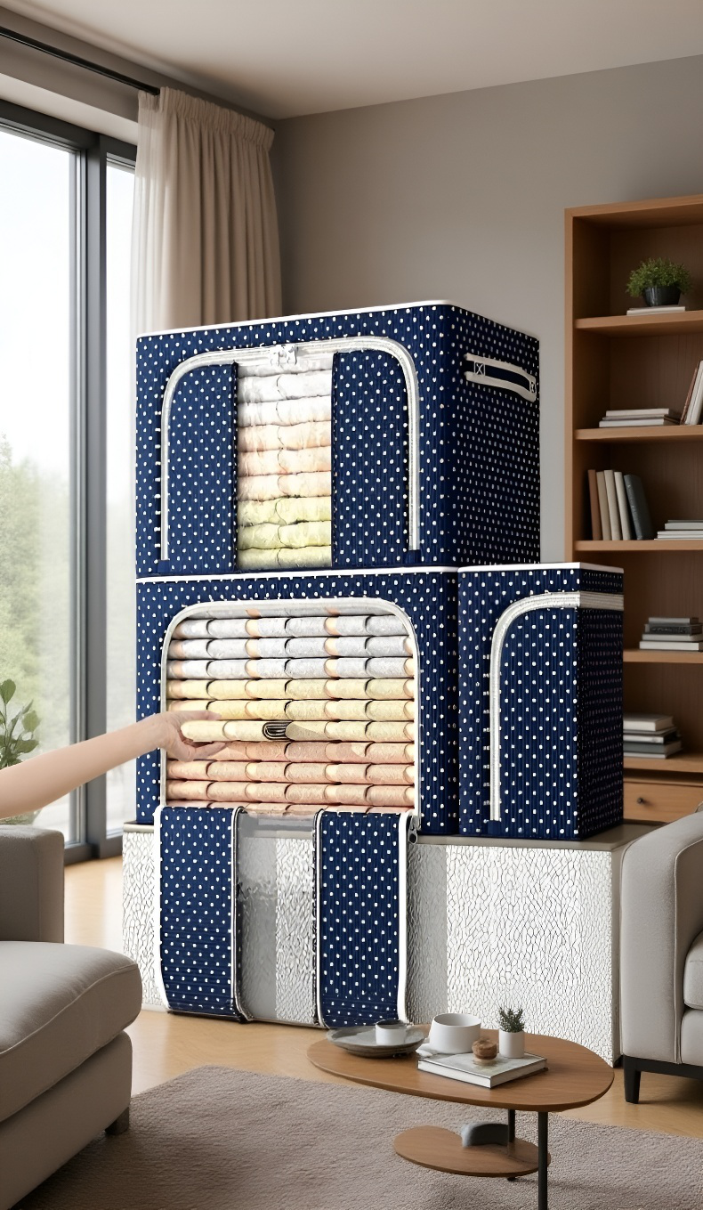 Caja organizadora plegable de tela Oxford para hogar