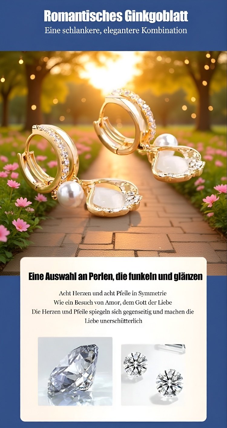 Leichte Ohrringe mit schlankmachendem Effekt