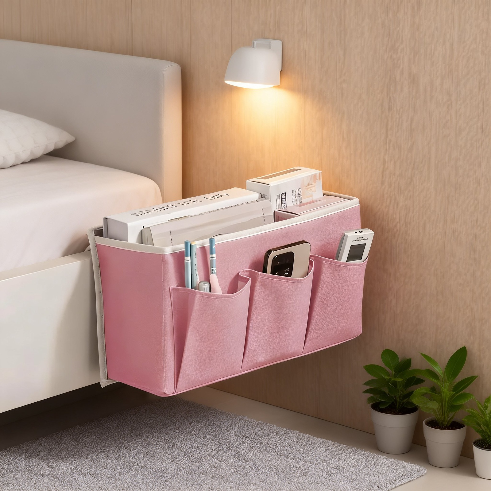 Bedside Multi-layer Hanging Organizer, Dormitory Bedside Storage Bag, Hanging Storage Bag